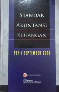 Standar Akuntansi Keuangan Per 1 September 2007