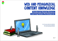 Image of Web and pedagogical content knowledge : kolaborasi metode distance learning dalam pembelajaran