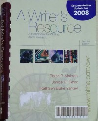 Image of A Writer's Resource: a handbook for writing and research
