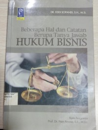 Image of Beberapa Hal dan Catatan Berupa Tanya Jawab Hukum Bisnis