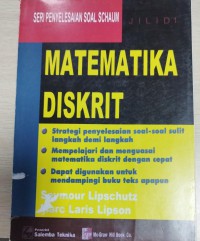 Image of Seri Penyelesaian Soal Schaum : matematika diskrit 1
