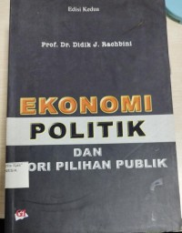 Ekonomi Politik dan Teori Pilihan Publik